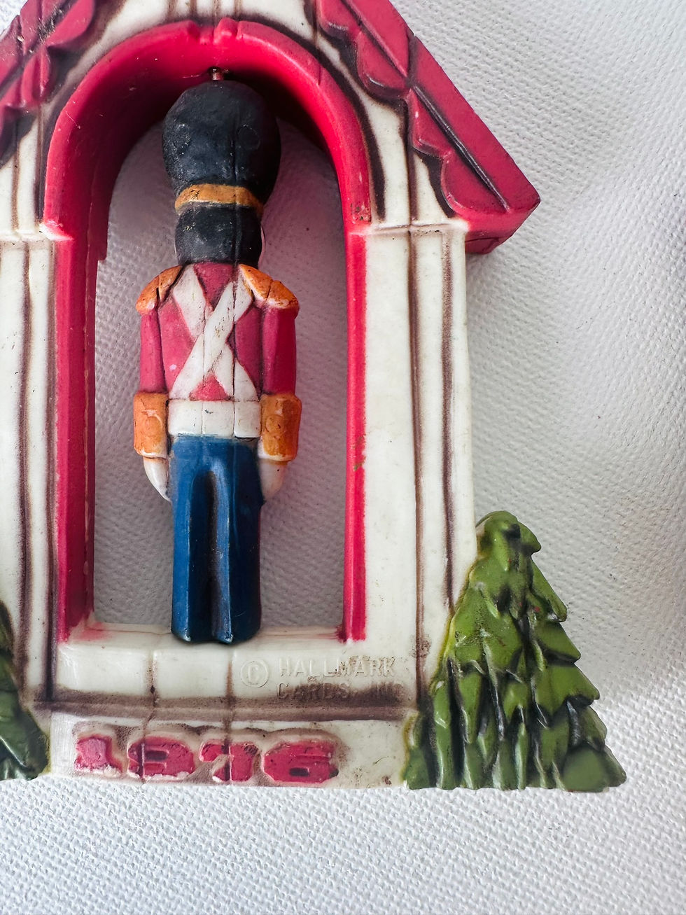 Miniatura: Set of 2 Vintage Hallmark Keepsake Twirl-About Ornaments 1976 Soldier & 1977 Bel