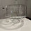 Thumbnail: Vtg Ornate Glass Cake Plate Pedastal & Dome 
