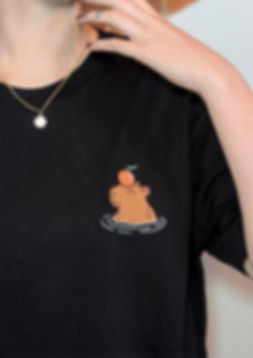 Chill Capybara Embroidery t-shirt