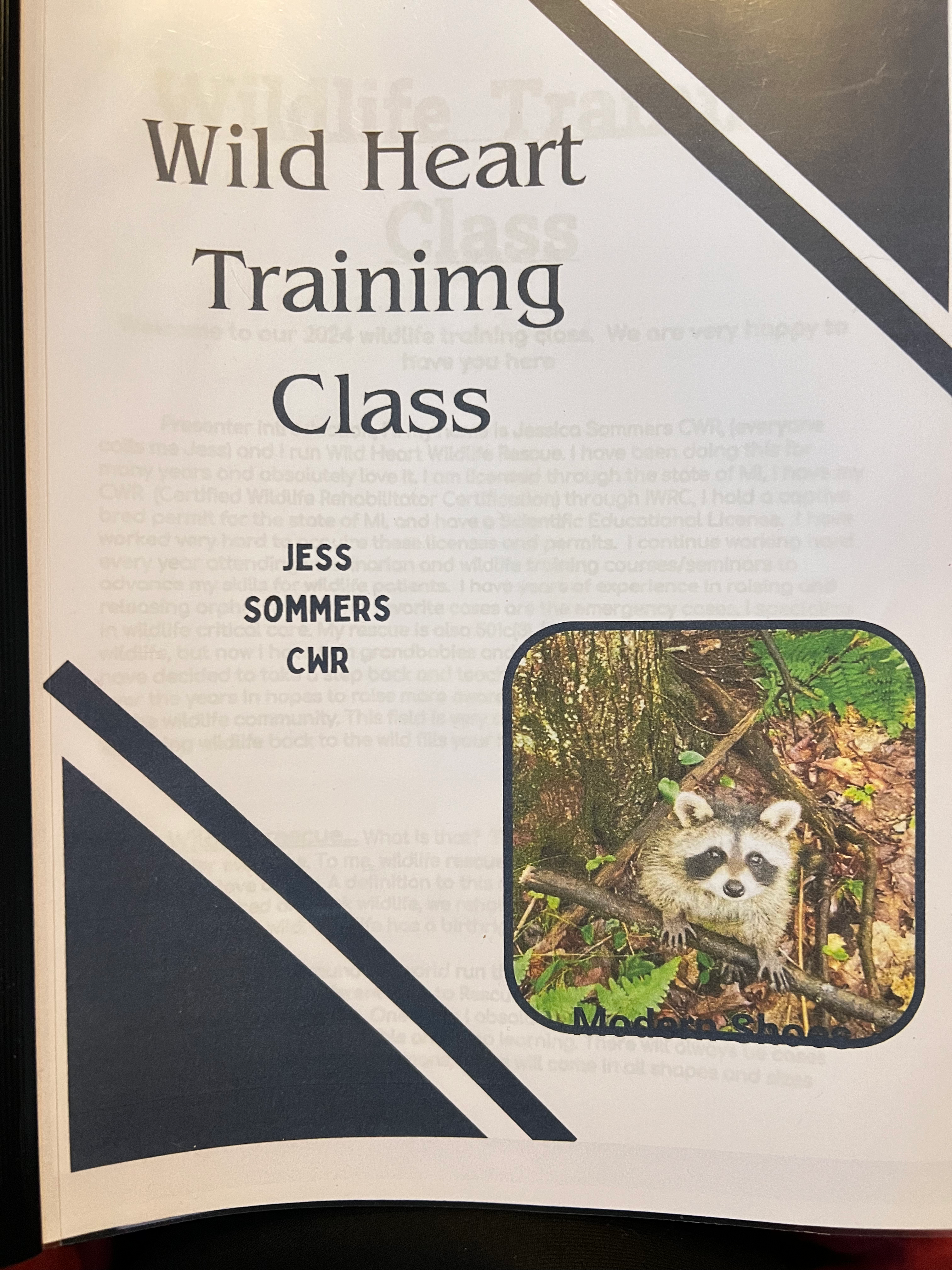 Signed Wild Heart Training Book By Jess Sommers CWR