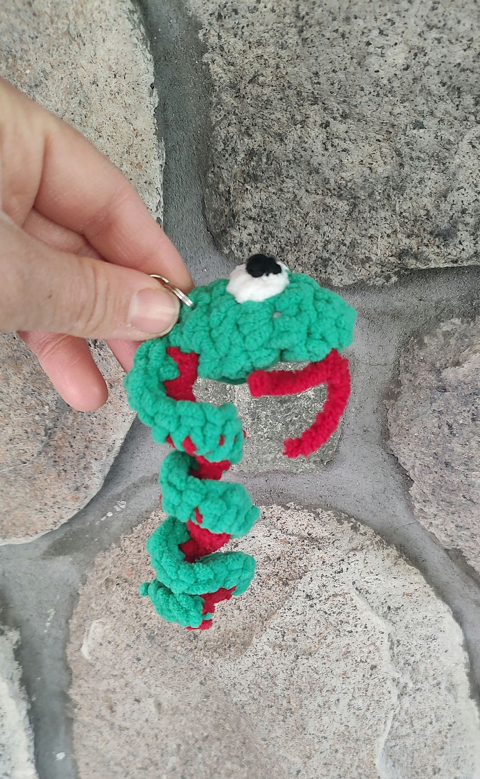 Thumbnail: Snake keychain with Wild heart sticker