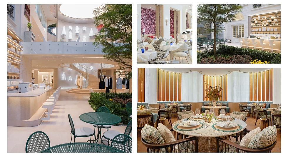 Café Dior Montaigne - Luxurytail - les nouveaux concepts de l'hospitality dans le Luxe