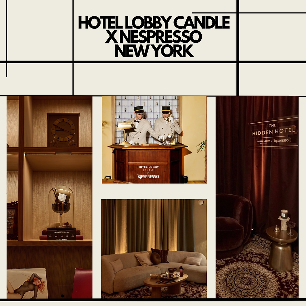 Hotel Lobby Candle X Nespresso New York -Luxurytail_blog