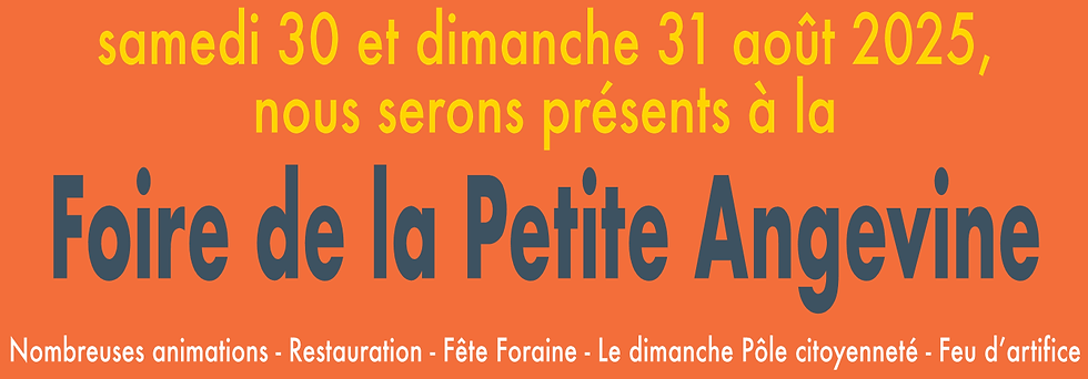 Foire de la petite Angevine