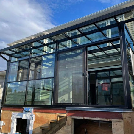 Glass sunroom