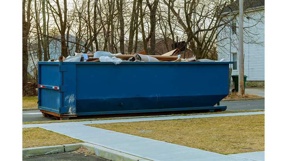roll off dumpster managing debris