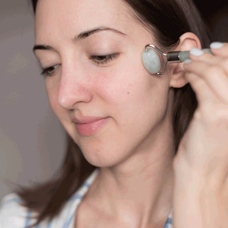 How to Use a Jade Roller Skin Behold.gif