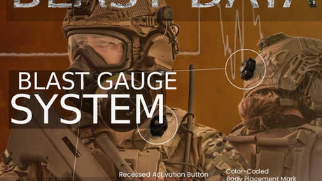 Blast Gauge System with three wearable sensors for blast overpressure monitoring