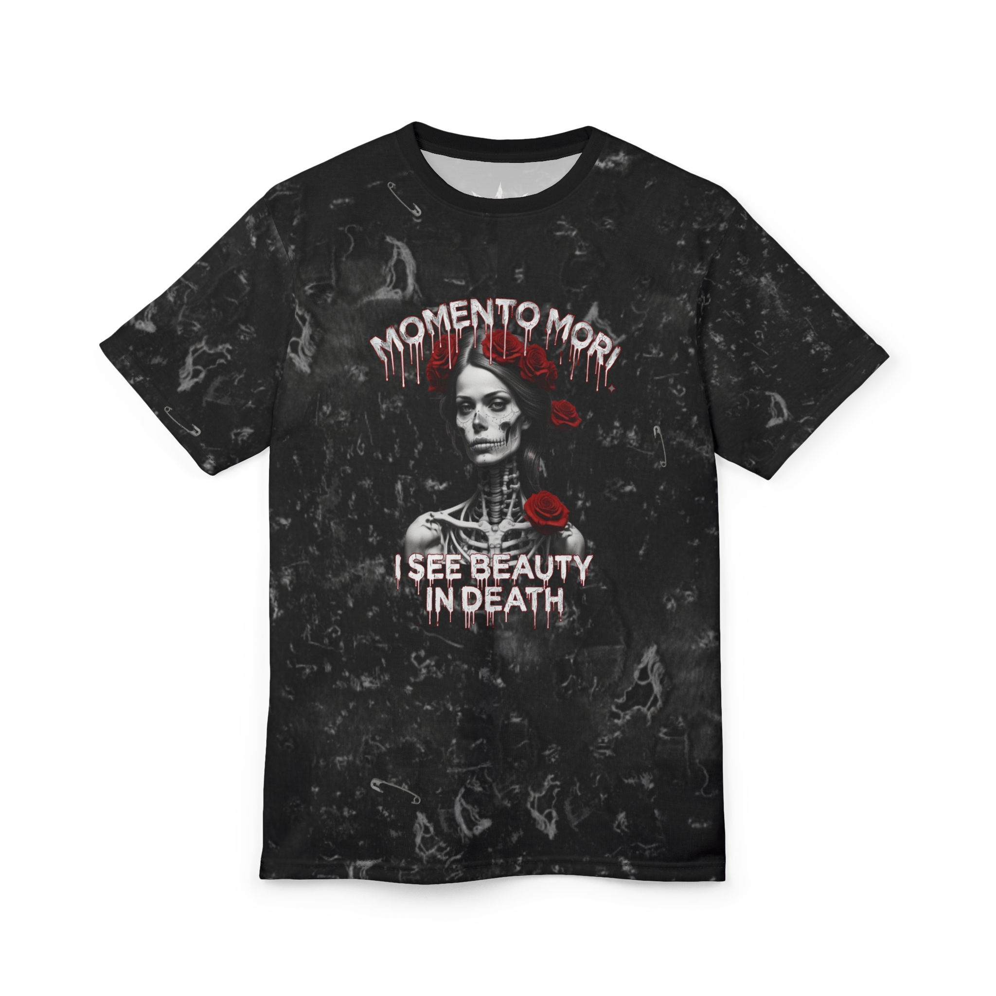F&W Distressed Gothic Black Tee