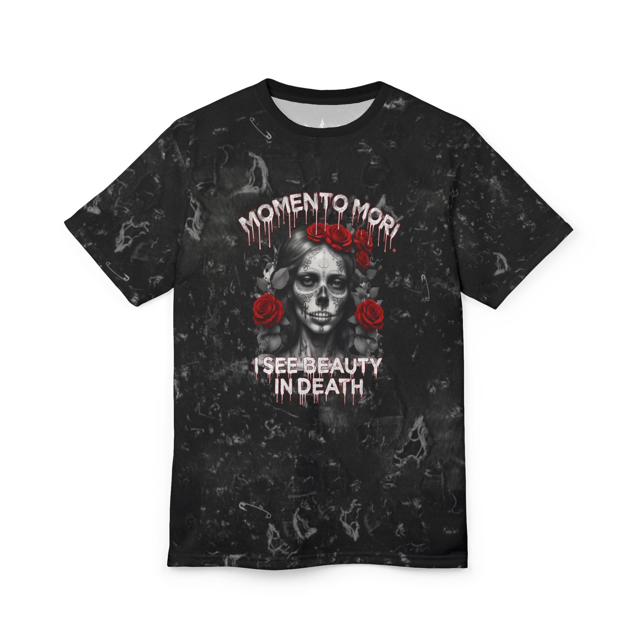 F&W Distressed Gothic Black Tee