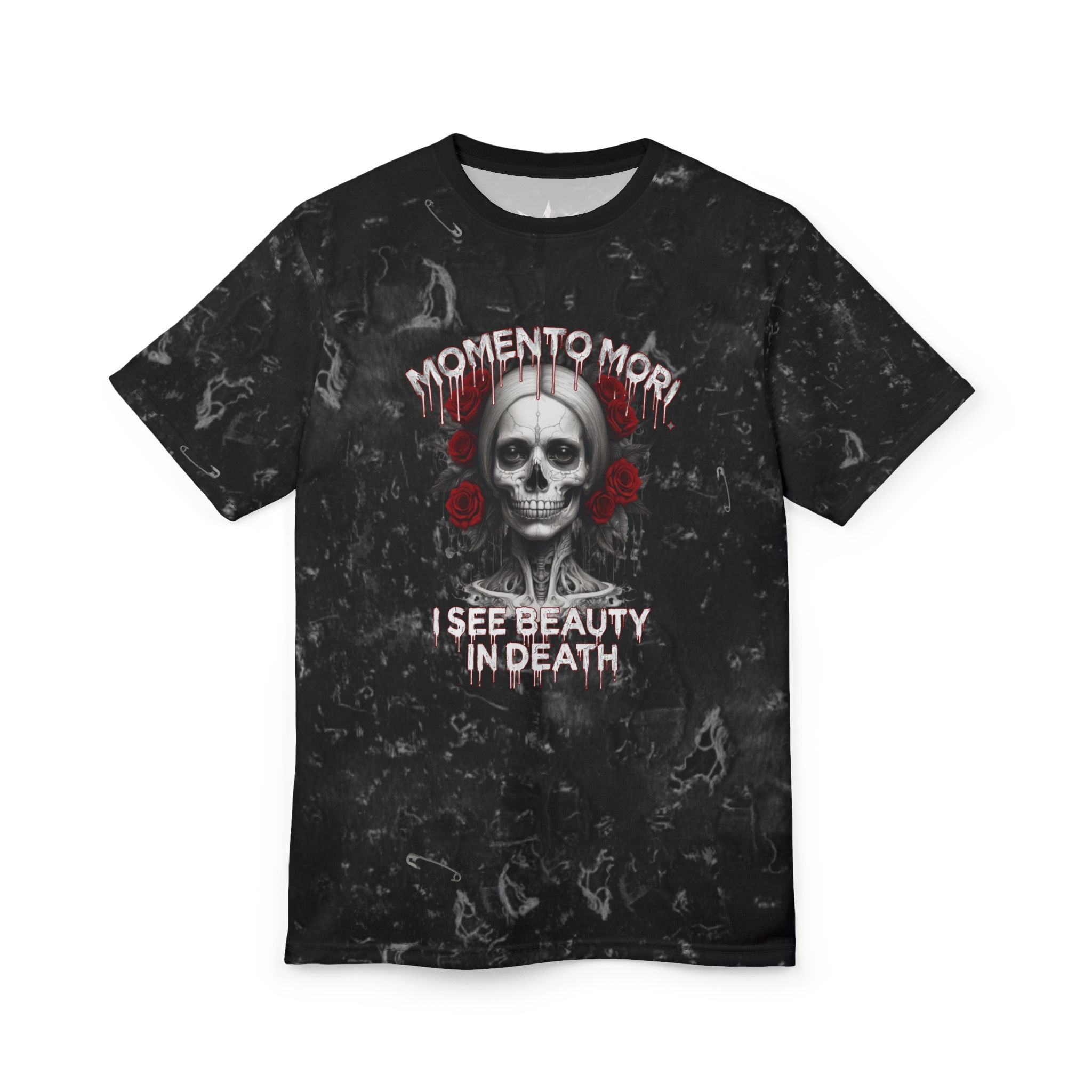 F&W Distressed Gothic Black Tee