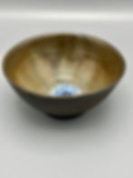 Back to Black bowl, brown and blue