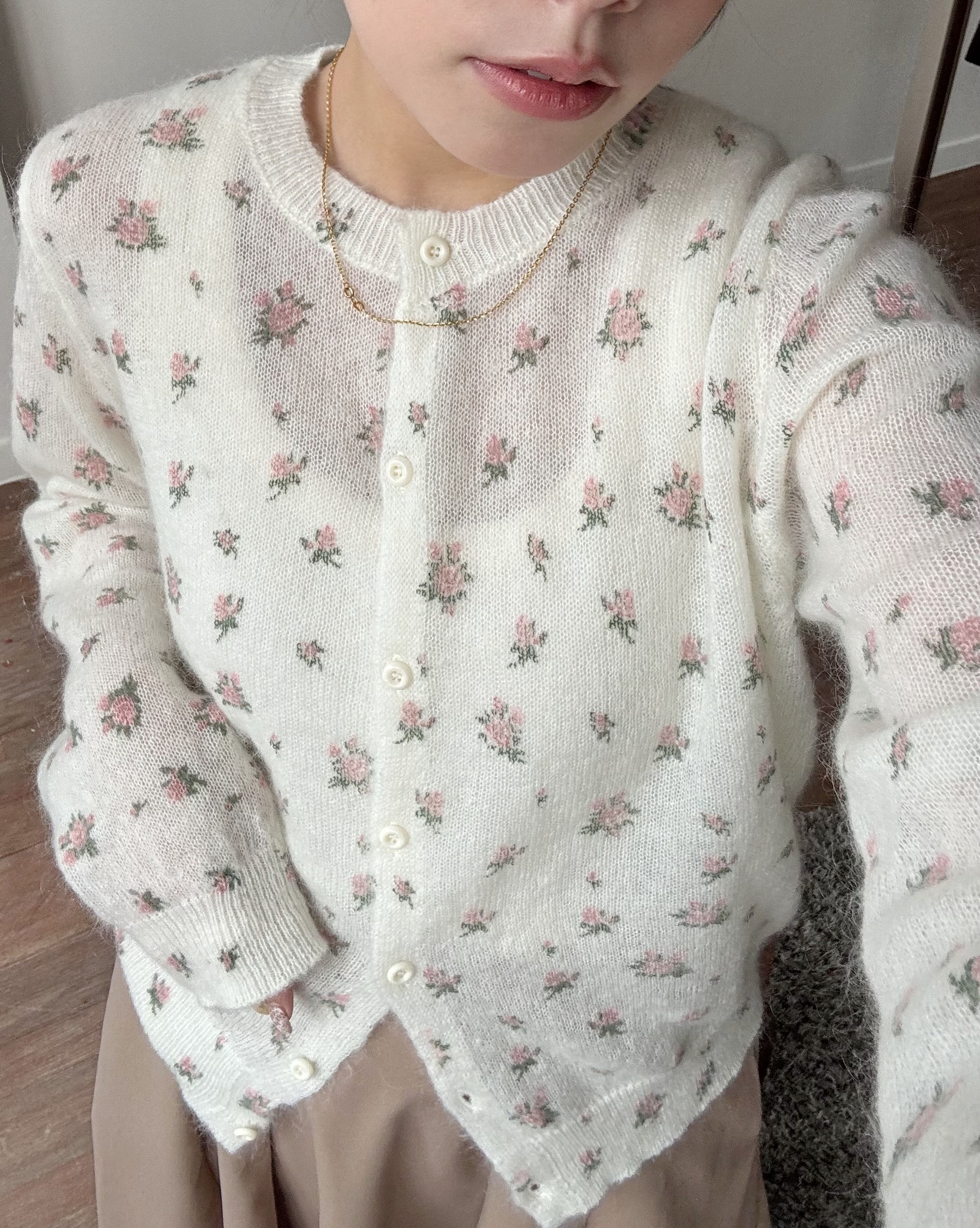 floral cardigan  