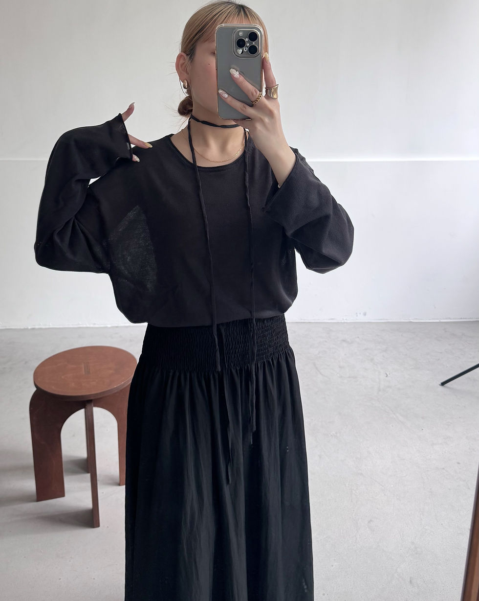 Thumbnail: spring mesh blouse set