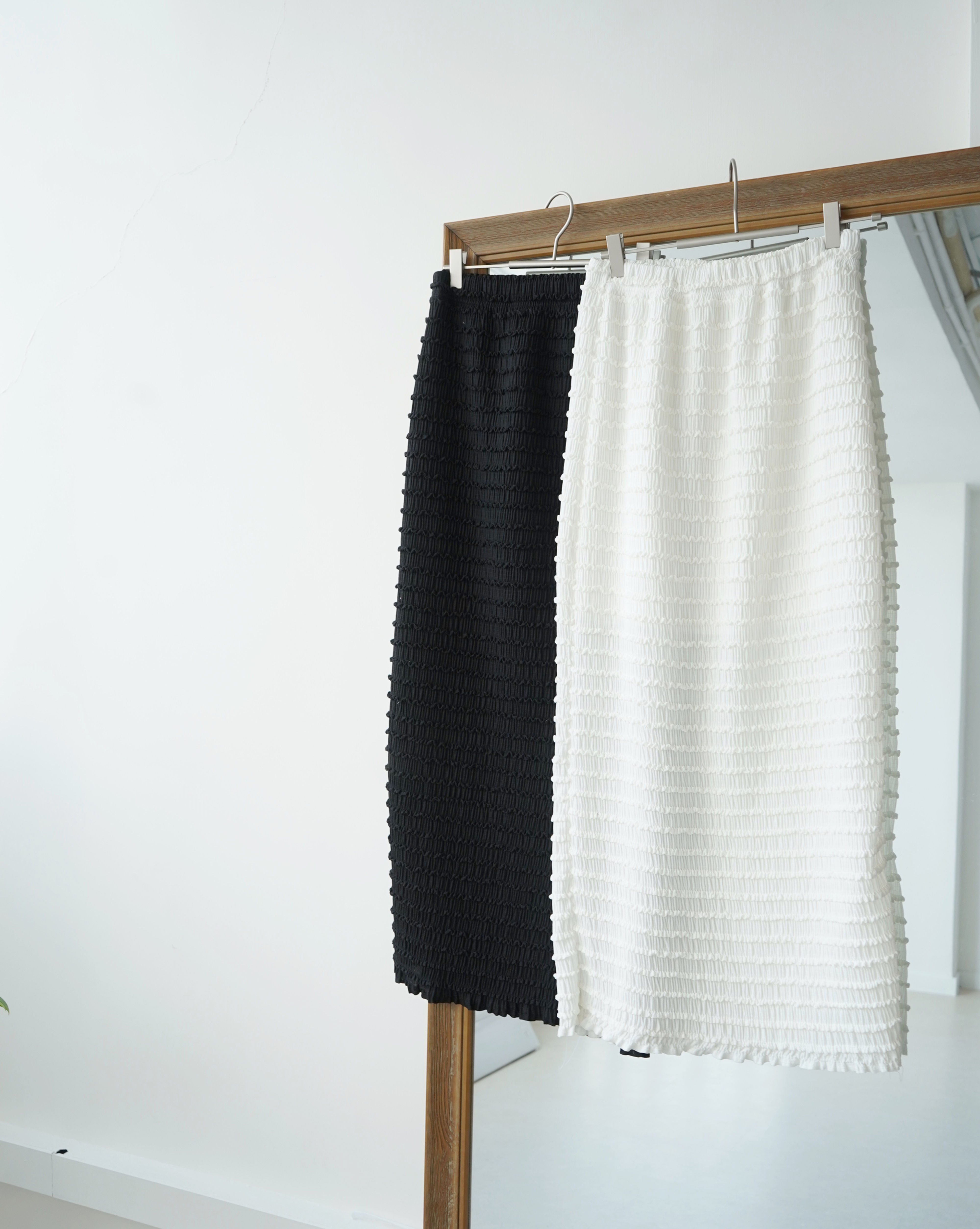 shirred easy skirt