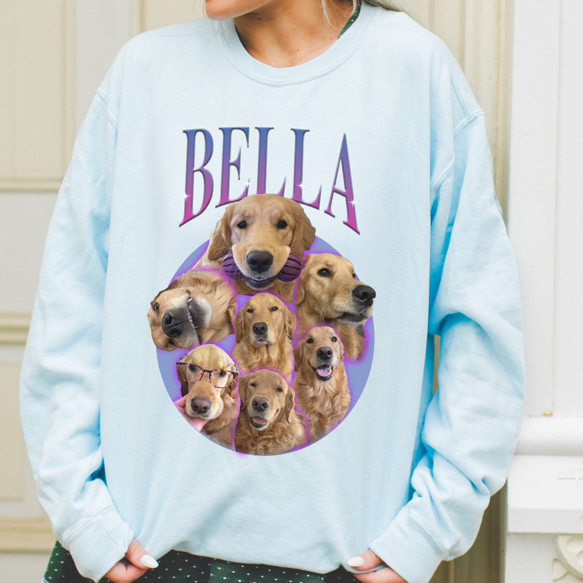 Custom bootleg collage - Unisex Crewneck