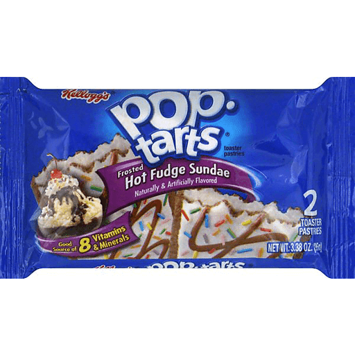 2pk Pop tarts-Frosted hot fudge sundae