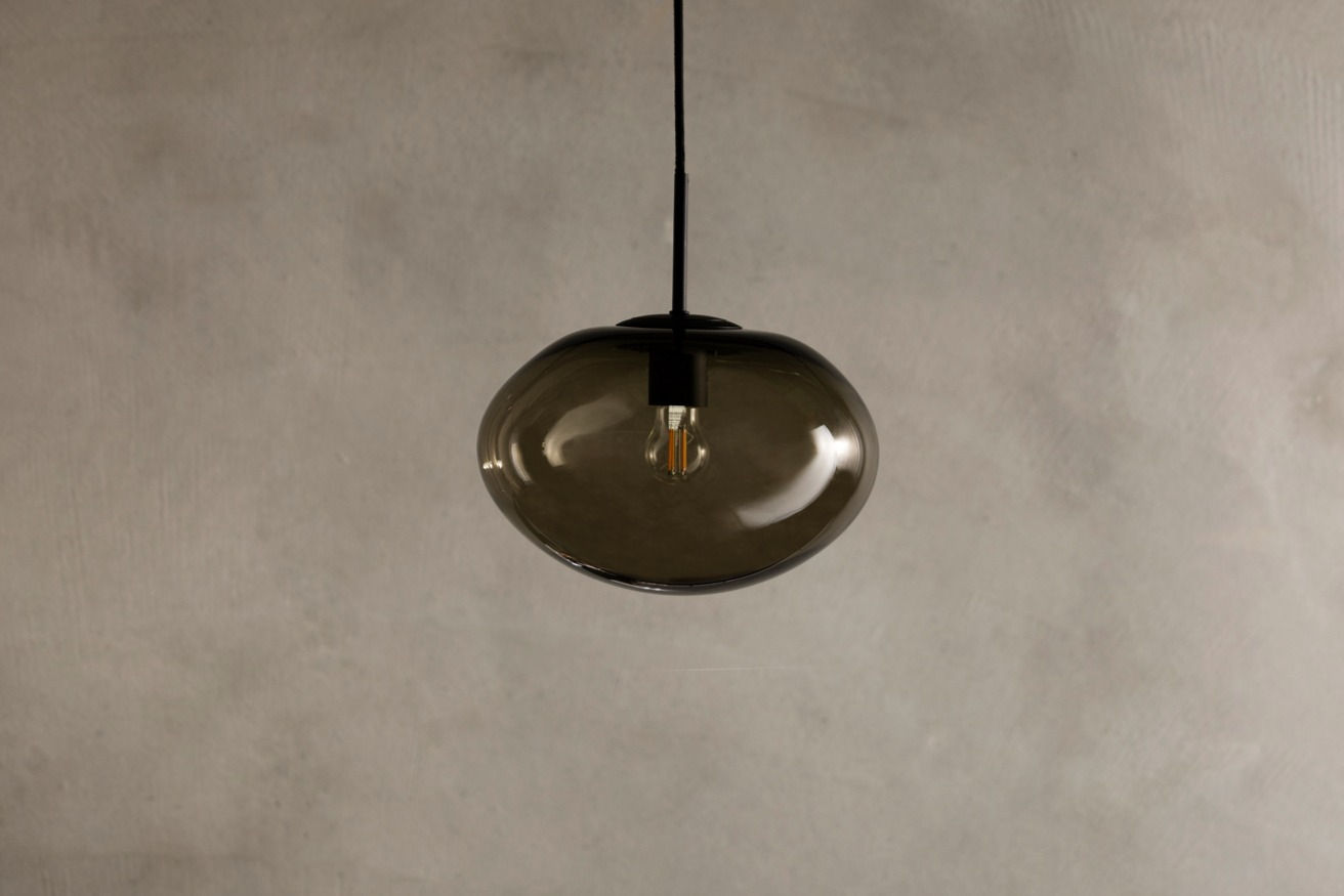 Mellow Pendant Light - Oval - Graphite