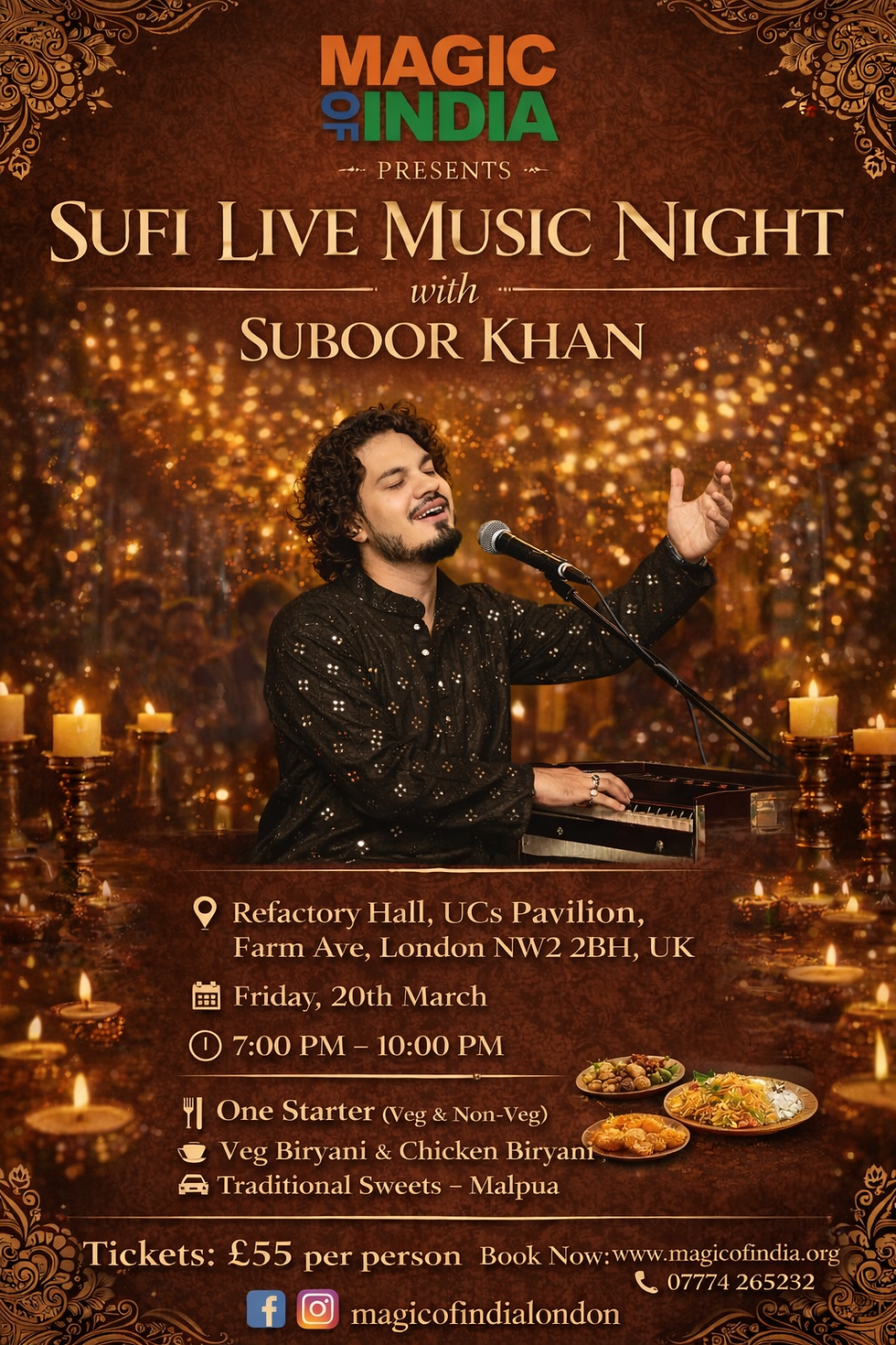 Sufi Live Music Night with Suboor Khan