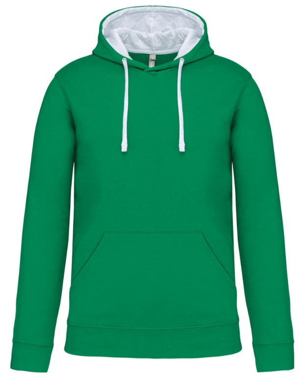 Miniature : Sweat-shirt à capuche bicolore brodé
