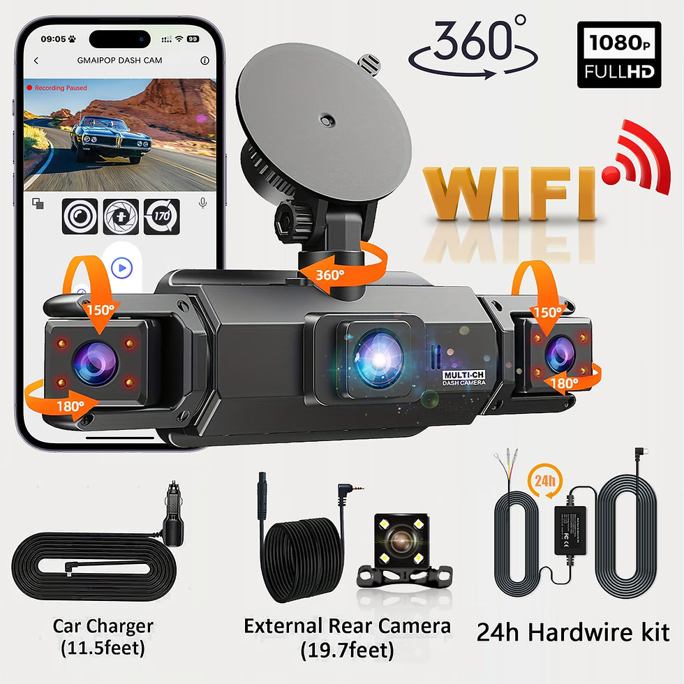 Miniatura: Dashcam for Cars 4 Channel 