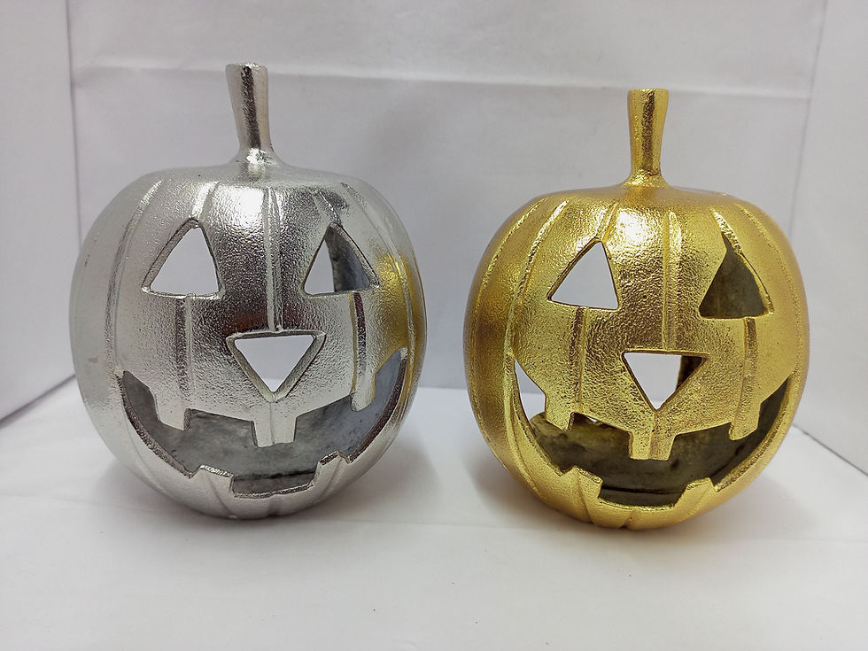Miniatura: Luxury Halloween Decorative Metal Pumpkin 