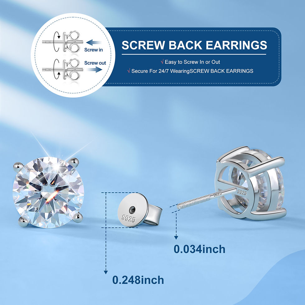 Miniatura: Women Men Jewelry White Gold 925 Sterling Silver 