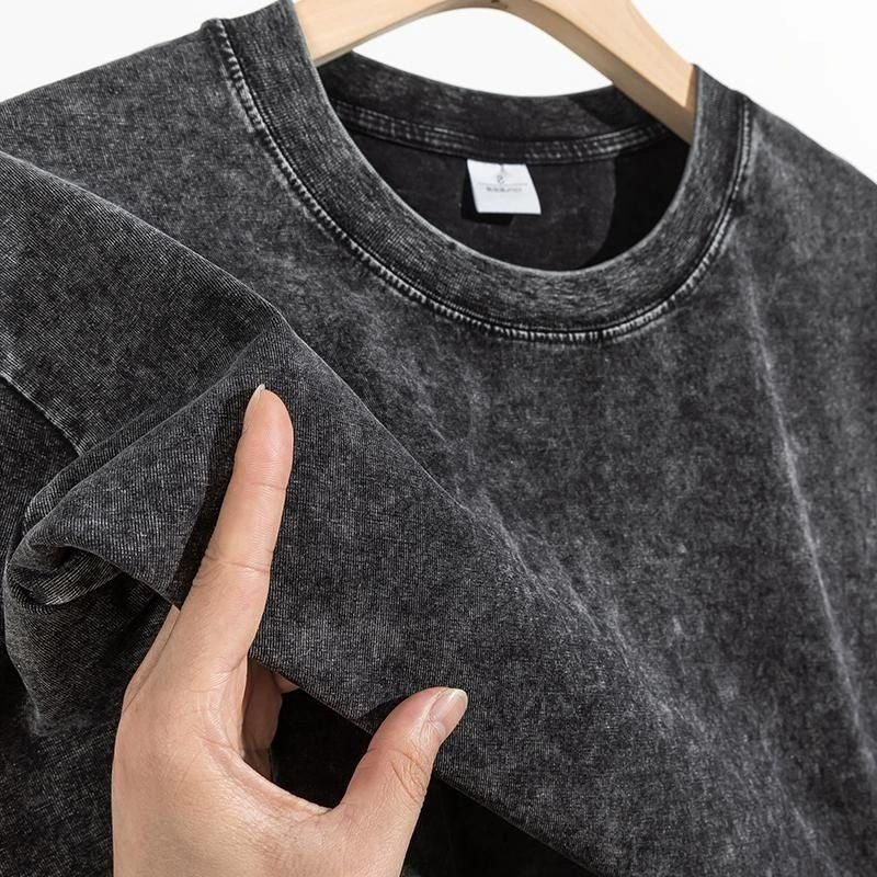 Thumbnail: Heavyweight 260G 260gsm Vintage Washed 100% Cotton T SHIRT