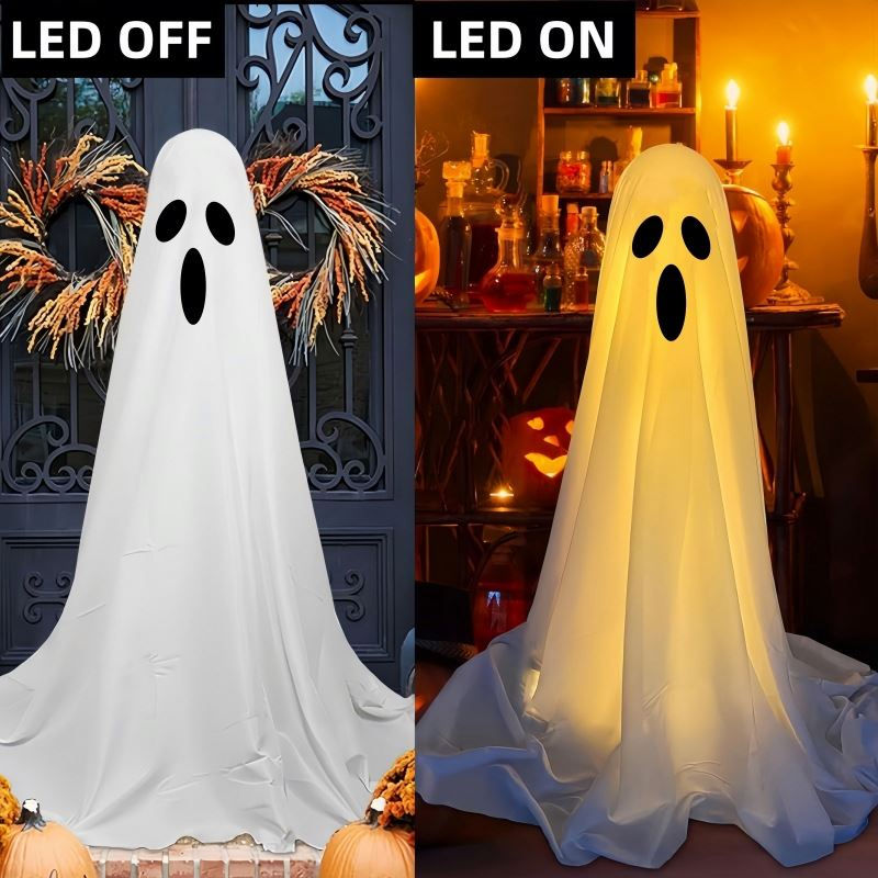 Miniatura: 2026 Light-Up Spooky Ghosts with LED Light Halloween Scary 