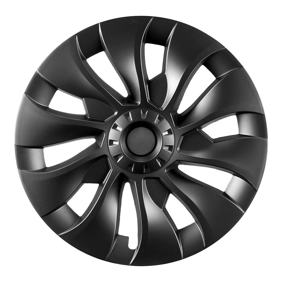 Miniatura:  Tesla Model 3 Hubcap with Valve Nozzle Hole 18" Wheel Rim Cover Chrome 