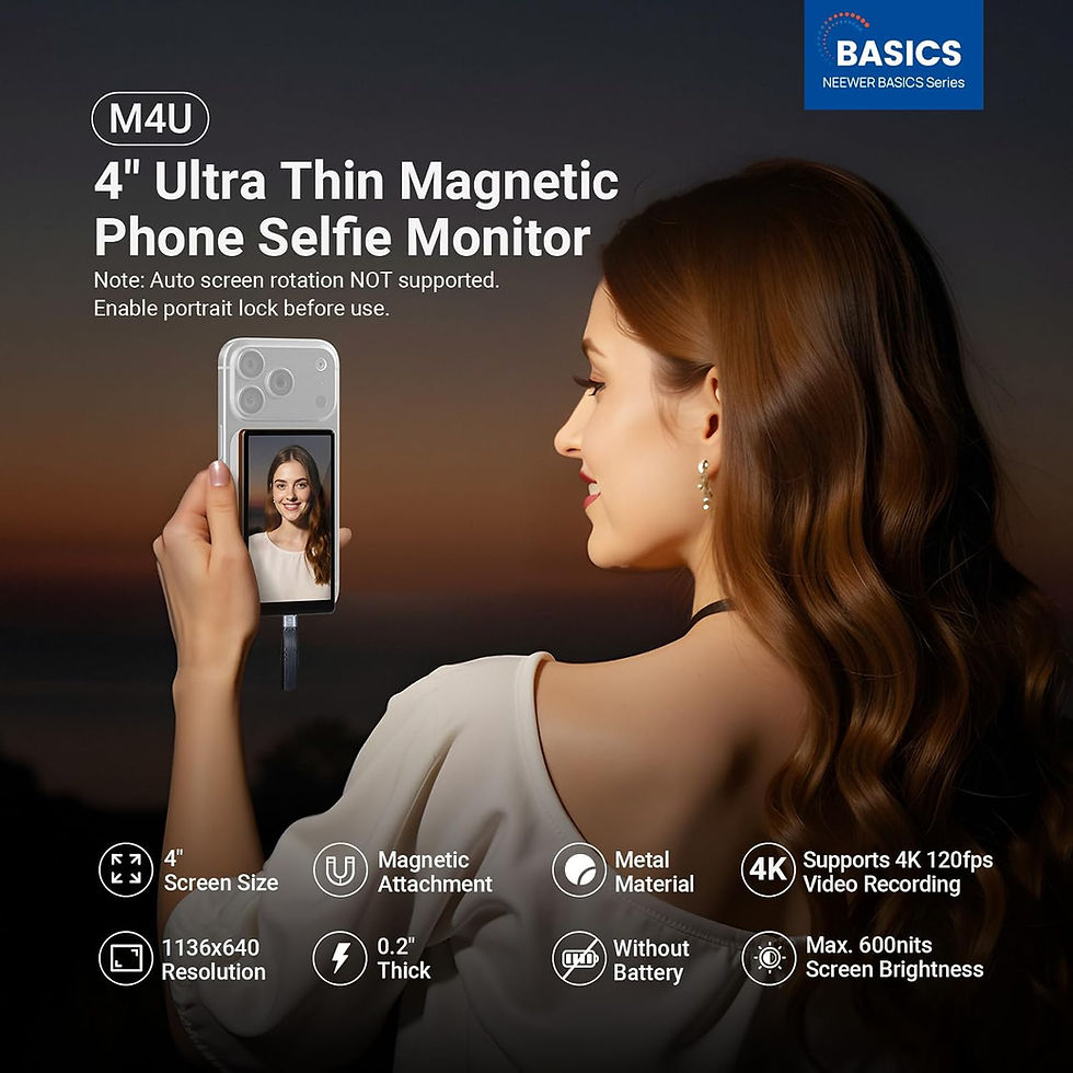 Thumbnail: Smartphone Back Camera Monitor with Remote for YouTube TikTok Video Streaming