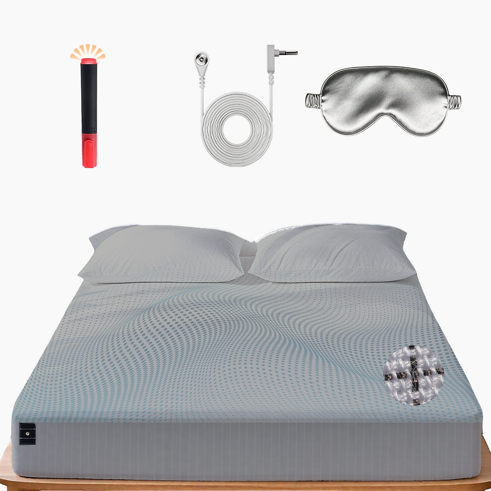 Miniatura: Conductive ESD Grounding Bed Fitted Sheets with Grounding Cord