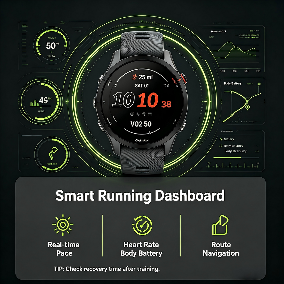 Thumbnail: Garmin Forerunner 255 Smartwatch Multisport Fitness Tracker