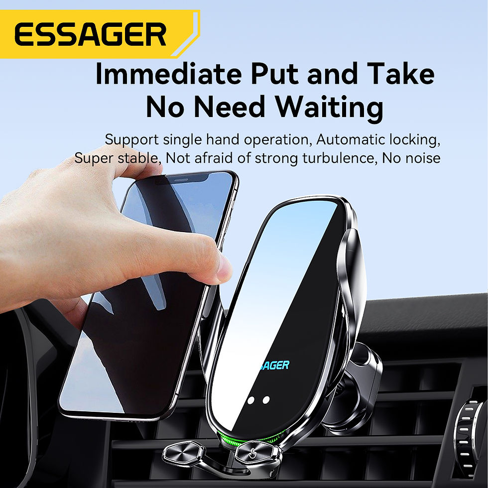 Miniatura: Essager Qi 15W Wireless Charger Car Phone Holder