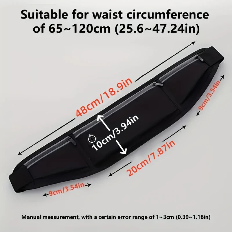Thumbnail: Running Belt Waist Bag Sports Waist Bag Women Men Waterproof Gym 
