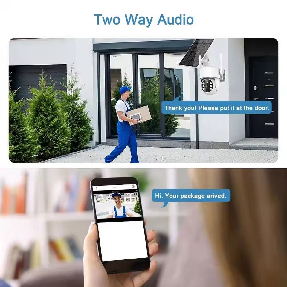 Miniatura: Solar Camera Battery Solar Powered Security WIFI Camera Surveillance 