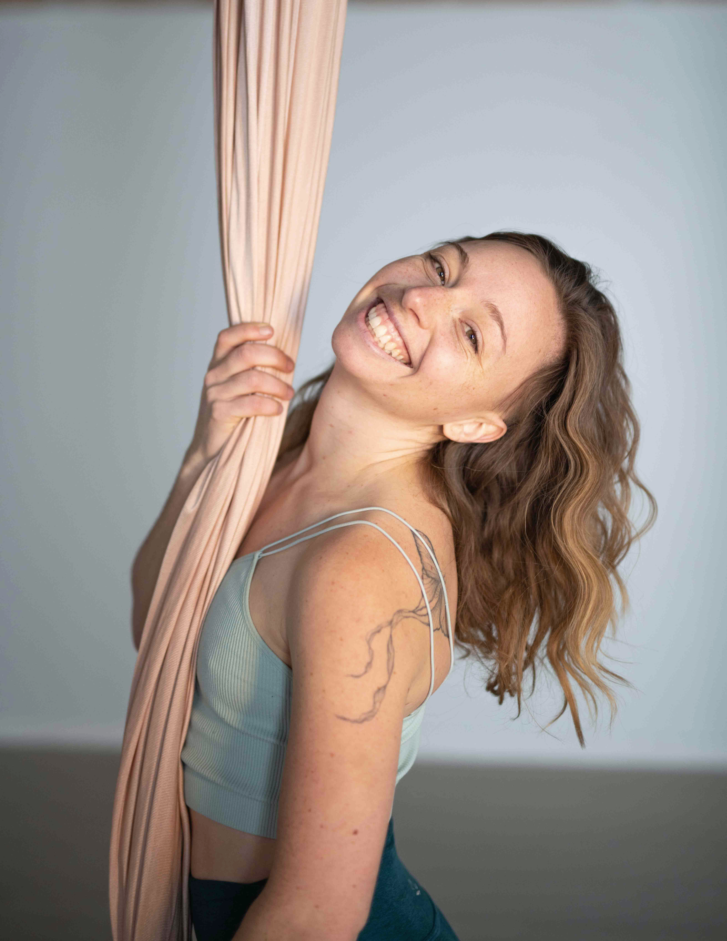 Sara Kaiser, founder of Wakeful Ascent Aerial Arts
