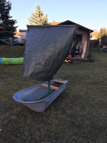 Piratenschiff Zinkwanne DIY