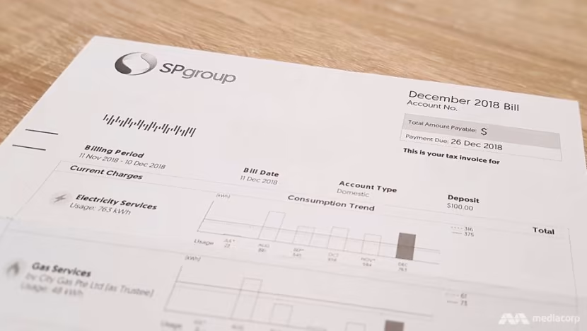 utility bill Singapore