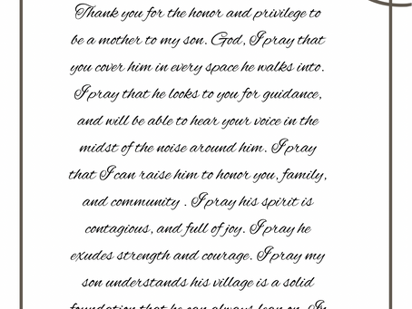 A Prayer for my Son