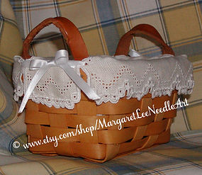 Lacy Basket Liner Cross Specialty Hardanger Stitch Pattern