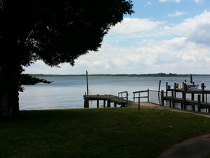 We bought a house on the river...