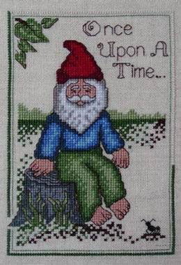Once Upon A Time Gnome Cross Stitch Pattern
