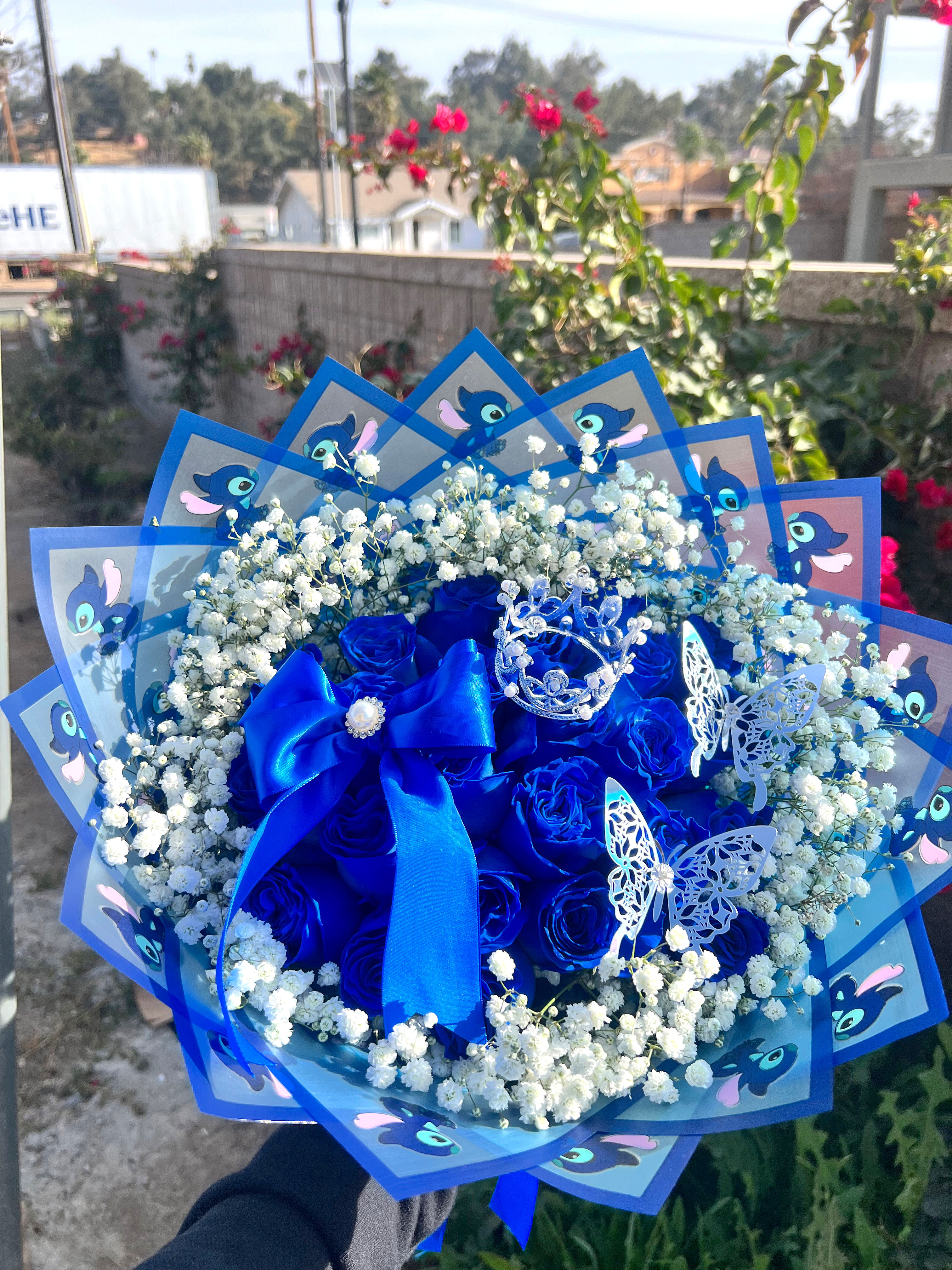 #372 25 RoseBle Stitch Bouquet