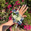 Thumbnail: #186 -  White Rose & Blue Ribbon Corsage
