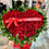 Thumbnail: #174 100 Rose Heart Sculpture