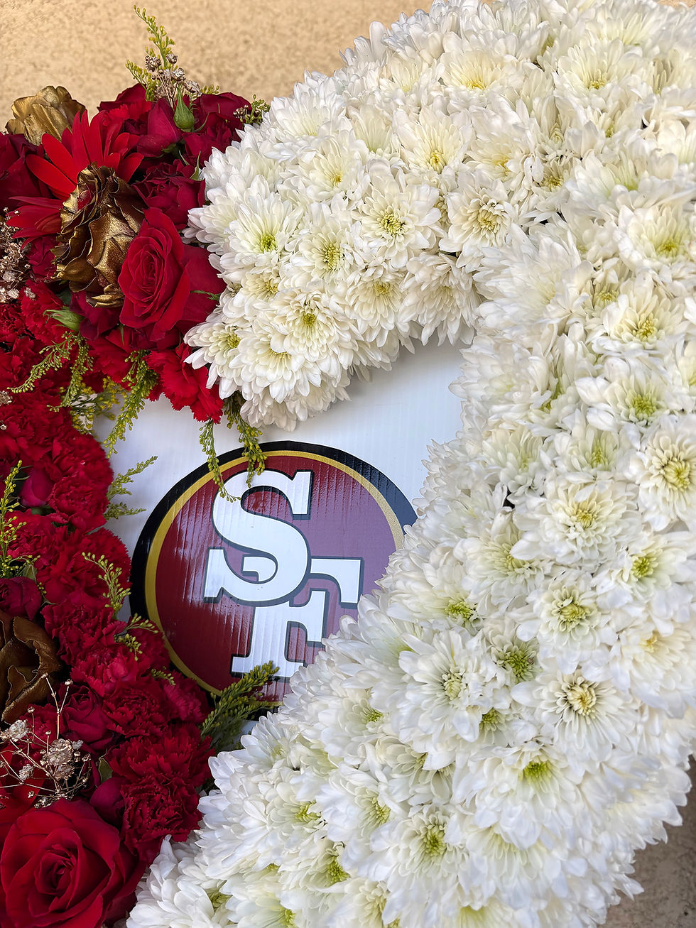 Thumbnail: #151 - 24" Red & White Heart SF Arrangement