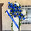 Thumbnail: #124 White Cross Blue Roses