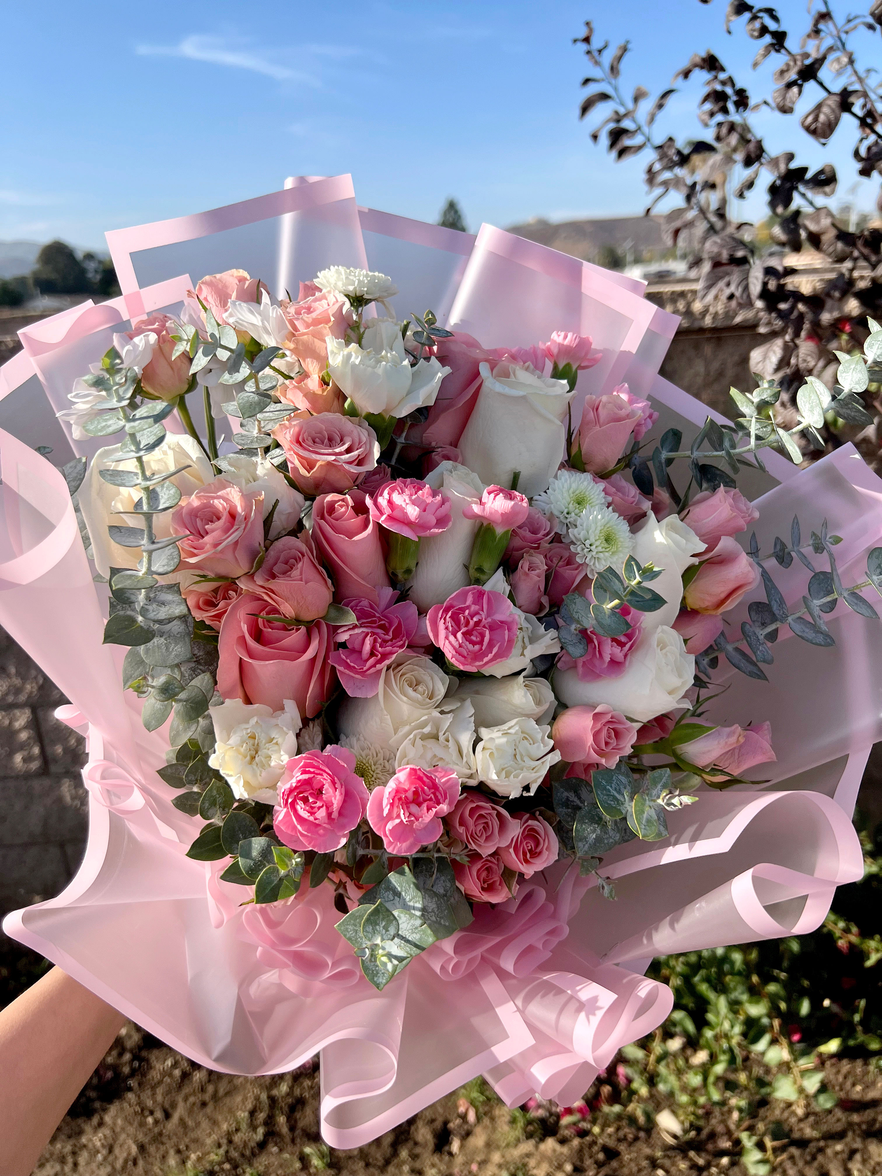 #642 - Pink & White Beauty Bouquet