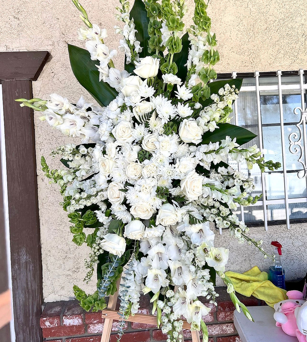 Thumbnail: #232 White Funeral Spray